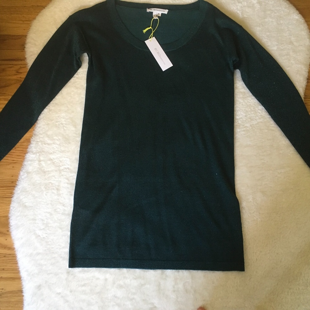 Green metallic dress